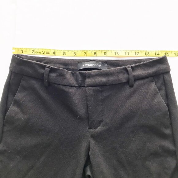 LIVERPOOL Kelsey Knit Trouser Black Straight Leg Pants Womens 27 - Picture 9 of 11